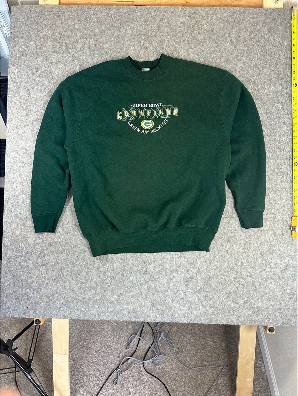 Vintage Green Bay Packers green crewneck sweatshirt Size 2XL